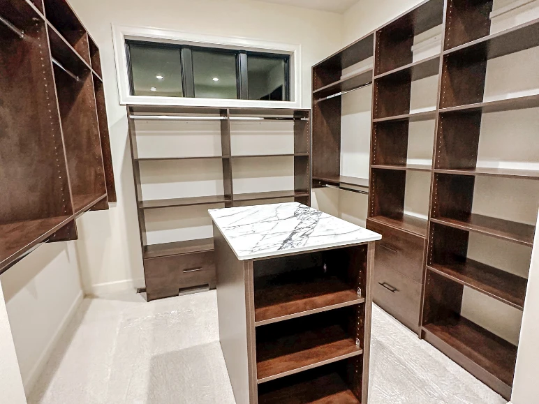 Custom closet organization project
