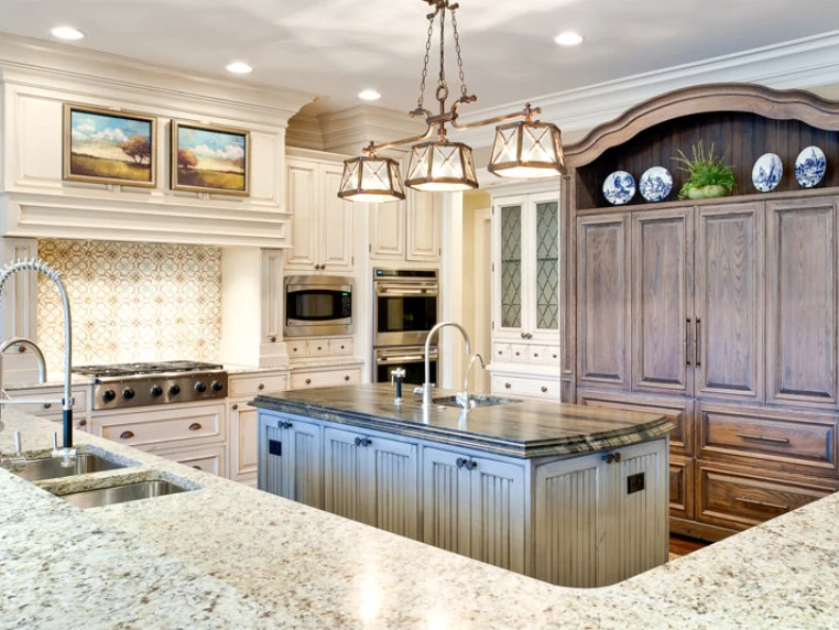 Custom stone kitchen countertops